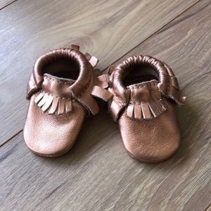 Rose Gold Freshly Picked Moccasins Size 0